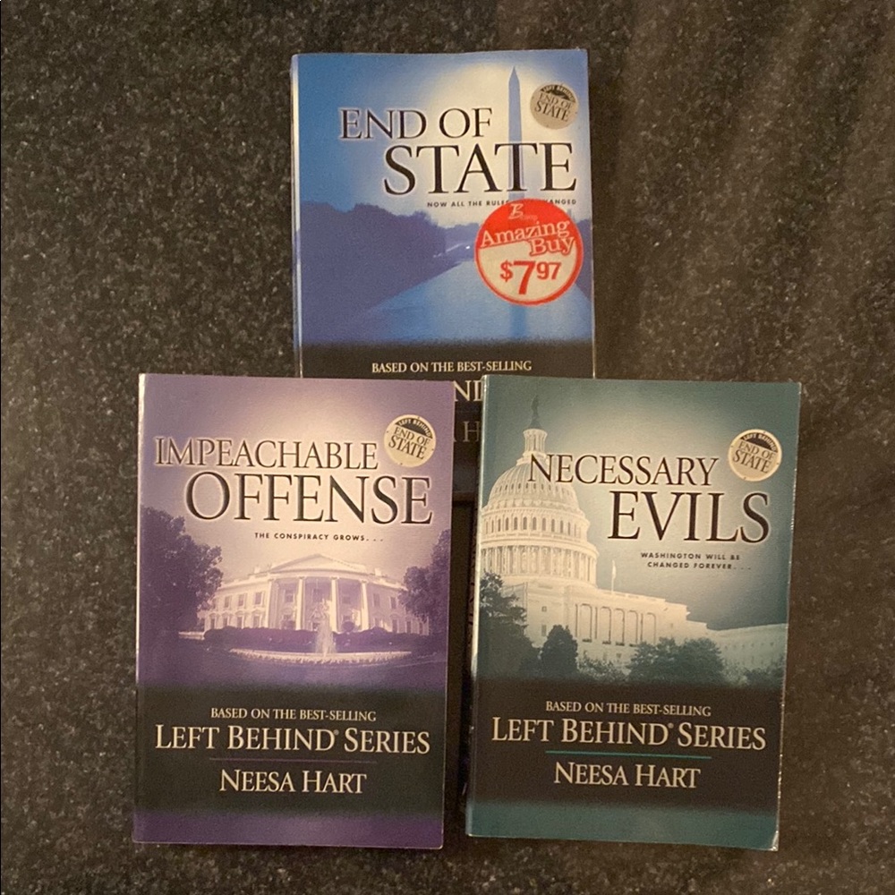 Set of Three Books From The Left Behind Series